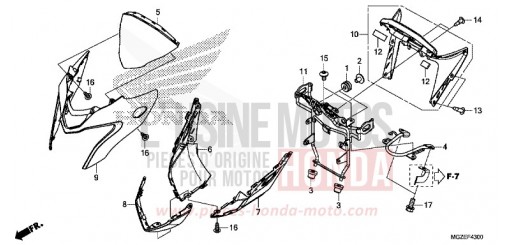 CAPOT AVANT CB500FAE de 2014